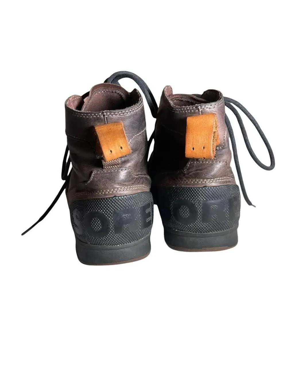 Sorel Men’s Ankeny Mid Waterproof Leather Hiker Boots Brown Black Size 7
